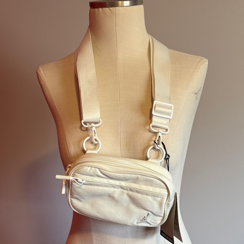 Jordan White Crossbody Bag
